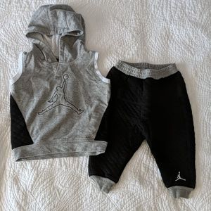 Jordan sleeveless hoodie and matching pant